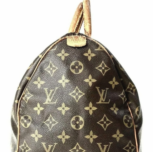 🥳HP🥳 Louis Vuitton Men's Women's Speedy 35 Bag Brown Gold - Picture 3 of 11